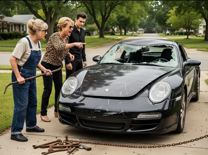 Высокомерный сын, припарковавший Porsche, и неожиданная реакция, которая преподала ему урок